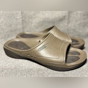 Crocs Men’s Size 12 Modi 2.0 Slide Sandals Brown Comfort Casual Shoes